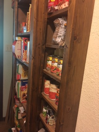 Pantry Shelves, a distraction for a time